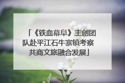 《铁血幕阜》主创团队赴平江石牛寨镇考察 共商文旅融合发展