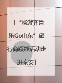 “畅游齐鲁 乐Go山东”旅行商踩线活动走进泰安