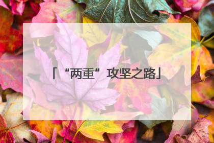 “两重”攻坚之路