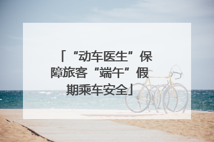 “动车医生”保障旅客“端午”假期乘车安全