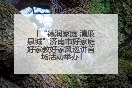 “德润家庭 清廉泉城”济南市好家庭好家教好家风巡讲首场活动举办