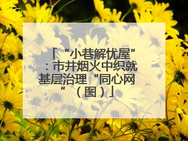 “小巷解忧屋”：市井烟火中织就基层治理“同心网”（图）