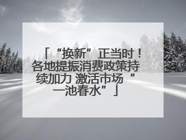 “换新”正当时！各地提振消费政策持续加力 激活市场“一池春水”