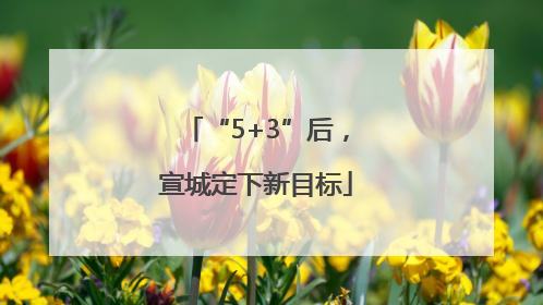 “5+3”后，宣城定下新目标