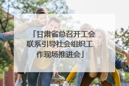 甘肃省总召开工会联系引导社会组织工作现场推进会