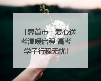 界首市：爱心送考温暖启程 高考学子行程无忧