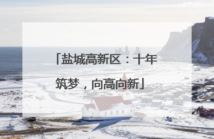 盐城高新区：十年筑梦，向高向新