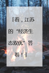 看，江苏的“经济生态双优”答卷！