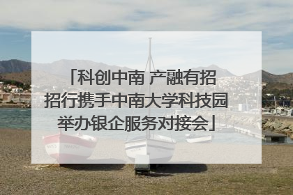科创中南 产融有招 招行携手中南大学科技园举办银企服务对接会