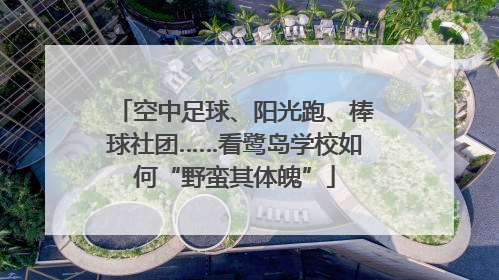 空中足球、阳光跑、棒球社团……看鹭岛学校如何“野蛮其体魄”