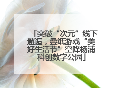 突破“次元”线下邂逅，叠纸游戏“美好生活节”空降杨浦科创数字公园
