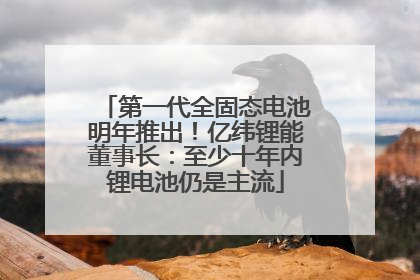 第一代全固态电池明年推出！亿纬锂能董事长：至少十年内锂电池仍是主流