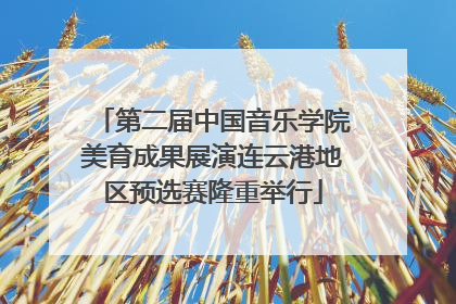 第二届中国音乐学院美育成果展演连云港地区预选赛隆重举行