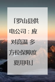 罗山县供电公司：应对高温 多方位保障度夏用电