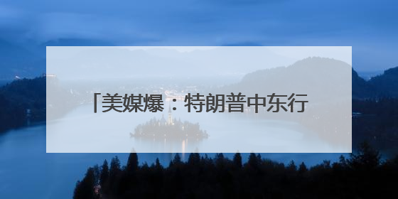 美媒爆：特朗普中东行期间承认自己和苹果CEO库克“有点小问题”