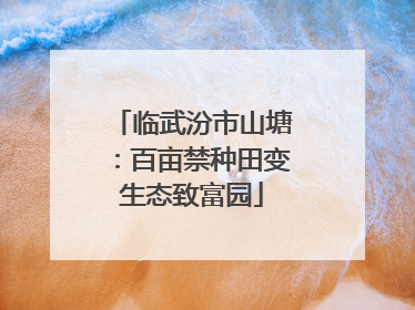 临武汾市山塘：百亩禁种田变生态致富园