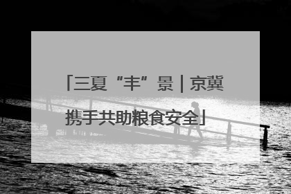 三夏“丰”景｜京冀携手共助粮食安全