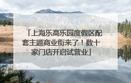 上海乐高乐园度假区配套主题商业街来了！数十家门店开启试营业