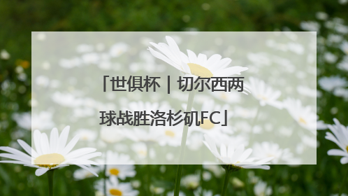 世俱杯｜切尔西两球战胜洛杉矶FC