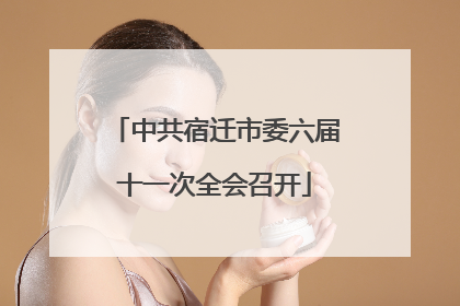 中共宿迁市委六届十一次全会召开