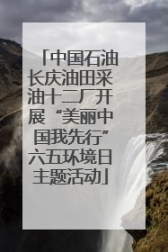 中国石油长庆油田采油十二厂开展“美丽中国我先行”六五环境日主题活动