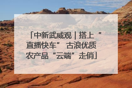 中新武威观｜搭上“直播快车” 古浪优质农产品“云端”走俏