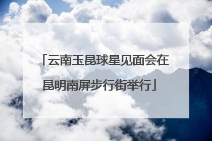 云南玉昆球星见面会在昆明南屏步行街举行