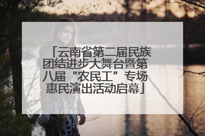 云南省第二届民族团结进步大舞台暨第八届“农民工”专场惠民演出活动启幕