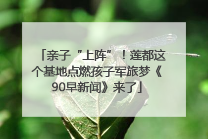 亲子“上阵”！莲都这个基地点燃孩子军旅梦《90早新闻》来了
