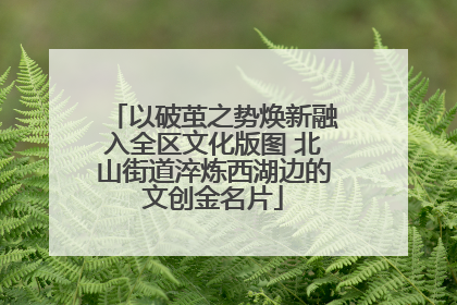 以破茧之势焕新融入全区文化版图 北山街道淬炼西湖边的文创金名片