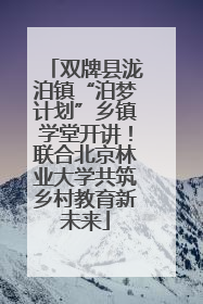双牌县泷泊镇“泊梦计划”乡镇学堂开讲！联合北京林业大学共筑乡村教育新未来