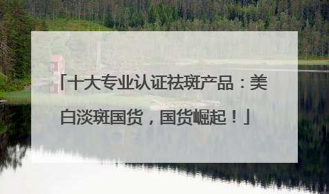 十大专业认证祛斑产品：美白淡斑国货，国货崛起！
