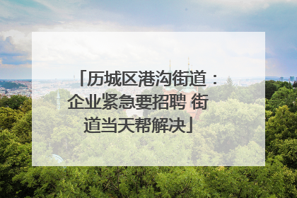 历城区港沟街道：企业紧急要招聘 街道当天帮解决