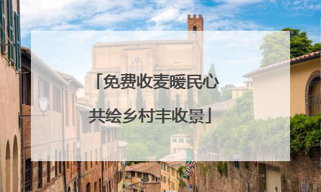 免费收麦暖民心 共绘乡村丰收景