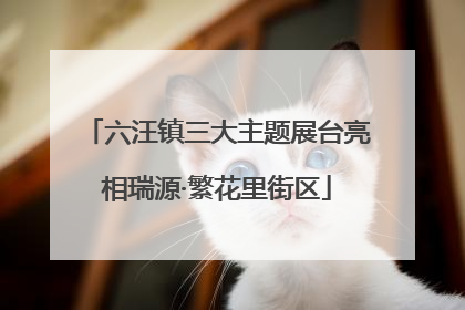 六汪镇三大主题展台亮相瑞源·繁花里街区