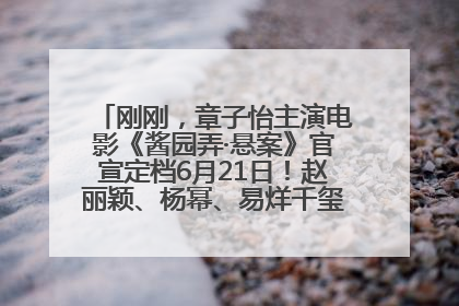 刚刚，章子怡主演电影《酱园弄·悬案》官宣定档6月21日！赵丽颖、杨幂、易烊千玺等角色海报曝光