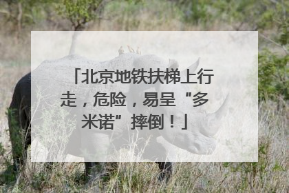 北京地铁扶梯上行走，危险，易呈“多米诺”摔倒！