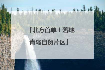 北方首单！落地青岛自贸片区