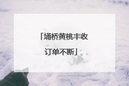埇桥黄桃丰收 订单不断