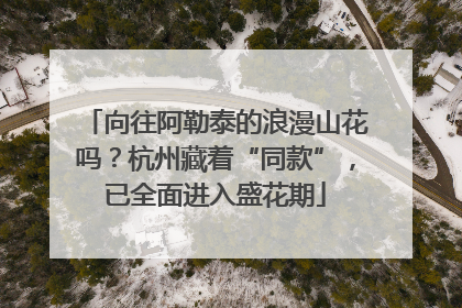 向往阿勒泰的浪漫山花吗？杭州藏着“同款”，已全面进入盛花期