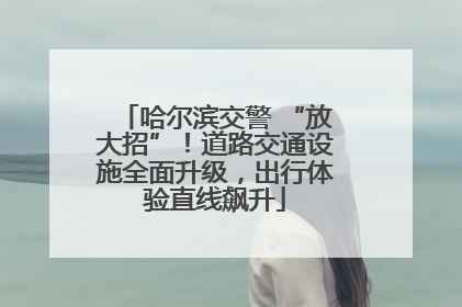 哈尔滨交警 “放大招”！道路交通设施全面升级，出行体验直线飙升