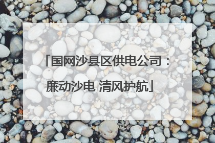 国网沙县区供电公司：廉动沙电 清风护航