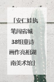 安仁娃执笔闯省城 38组童诗画作亮相湖南美术馆