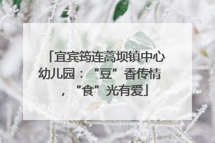 宜宾筠连蒿坝镇中心幼儿园：“豆”香传情，“食”光有爱