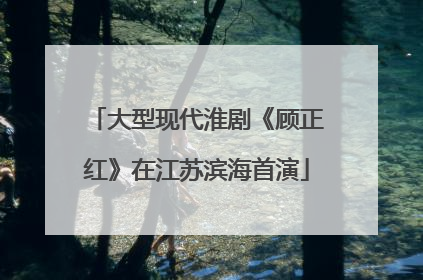 大型现代淮剧《顾正红》在江苏滨海首演