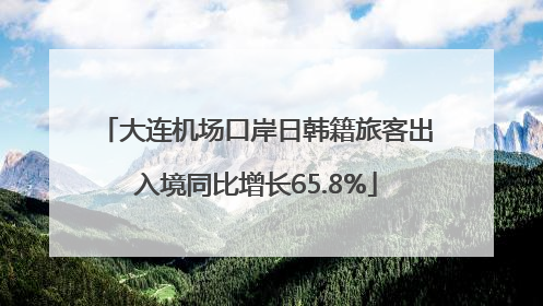 大连机场口岸日韩籍旅客出入境同比增长65.8%