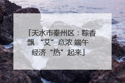 天水市秦州区：粽香飘 “艾”意浓 端午经济“热”起来