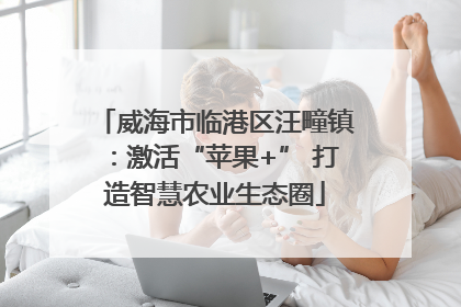 威海市临港区汪疃镇：激活“苹果+” 打造智慧农业生态圈