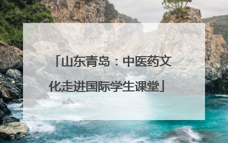 山东青岛：中医药文化走进国际学生课堂