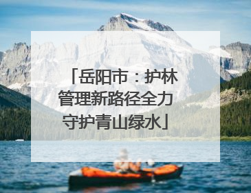 岳阳市：护林管理新路径全力守护青山绿水